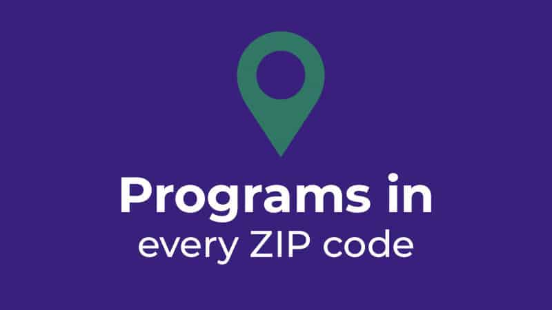 Programs in every ZIP code